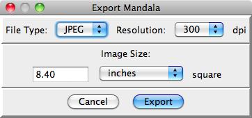 Export Dialog