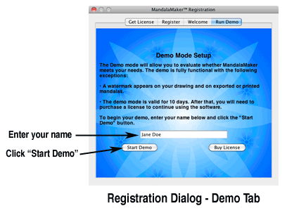 Labeled Demo Dialog